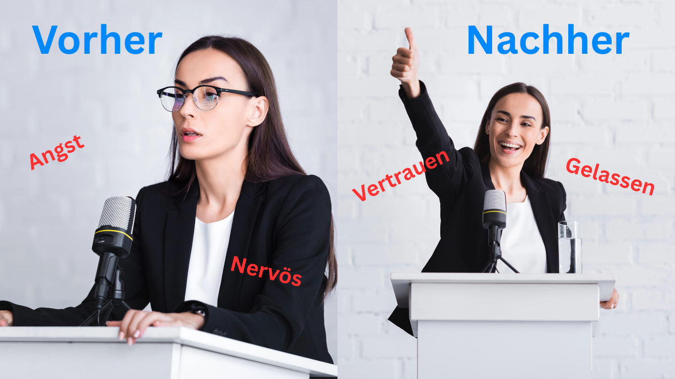 2 Szenen: einmal mit und einmal ohne Lampenfieber